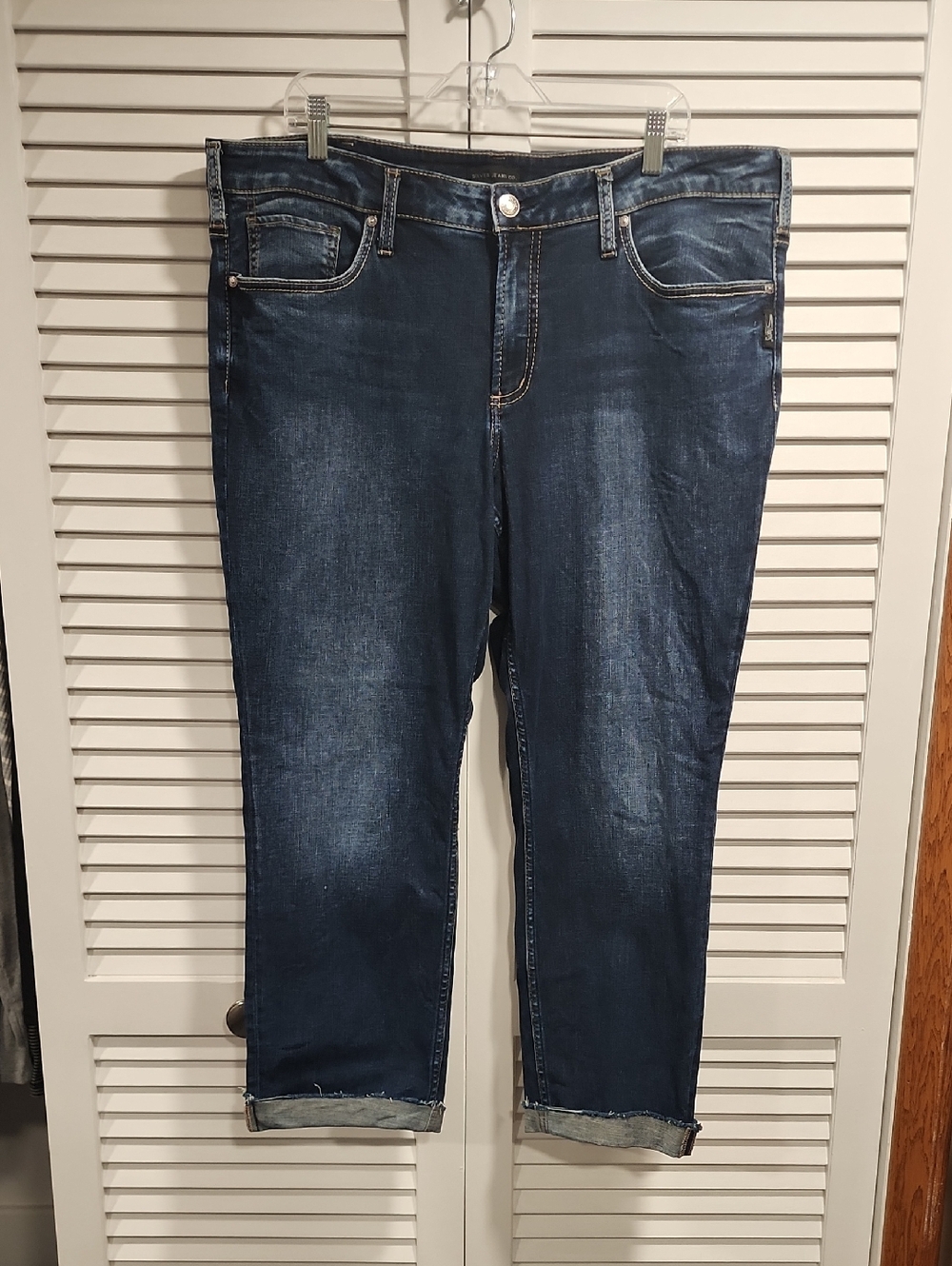 Silver Jeans Dark Indigo Straight Leg Women's Jeans